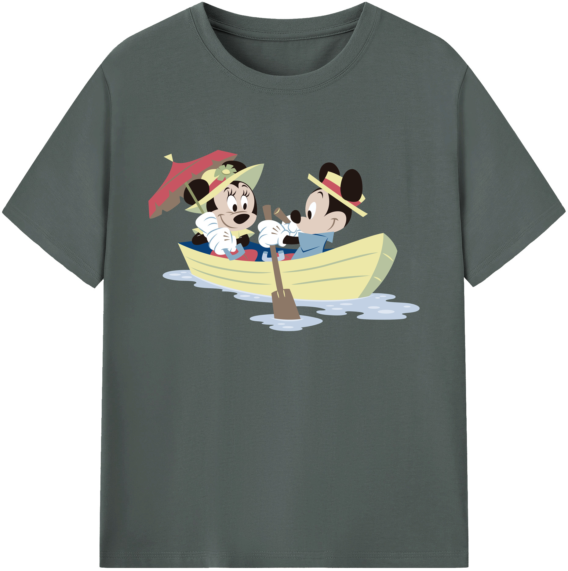 ミッキーマウス Mickey Mouse 綿100％ メンズ半袖Tシャツ｜肌触りやわらか＆通気性